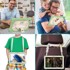 NIKCORP Zaštitna maska za iPad Air 5 / iPad Air 4 10.9" s rotirajućim stalkom 360° držačem za ruku i naramenicom, zelena